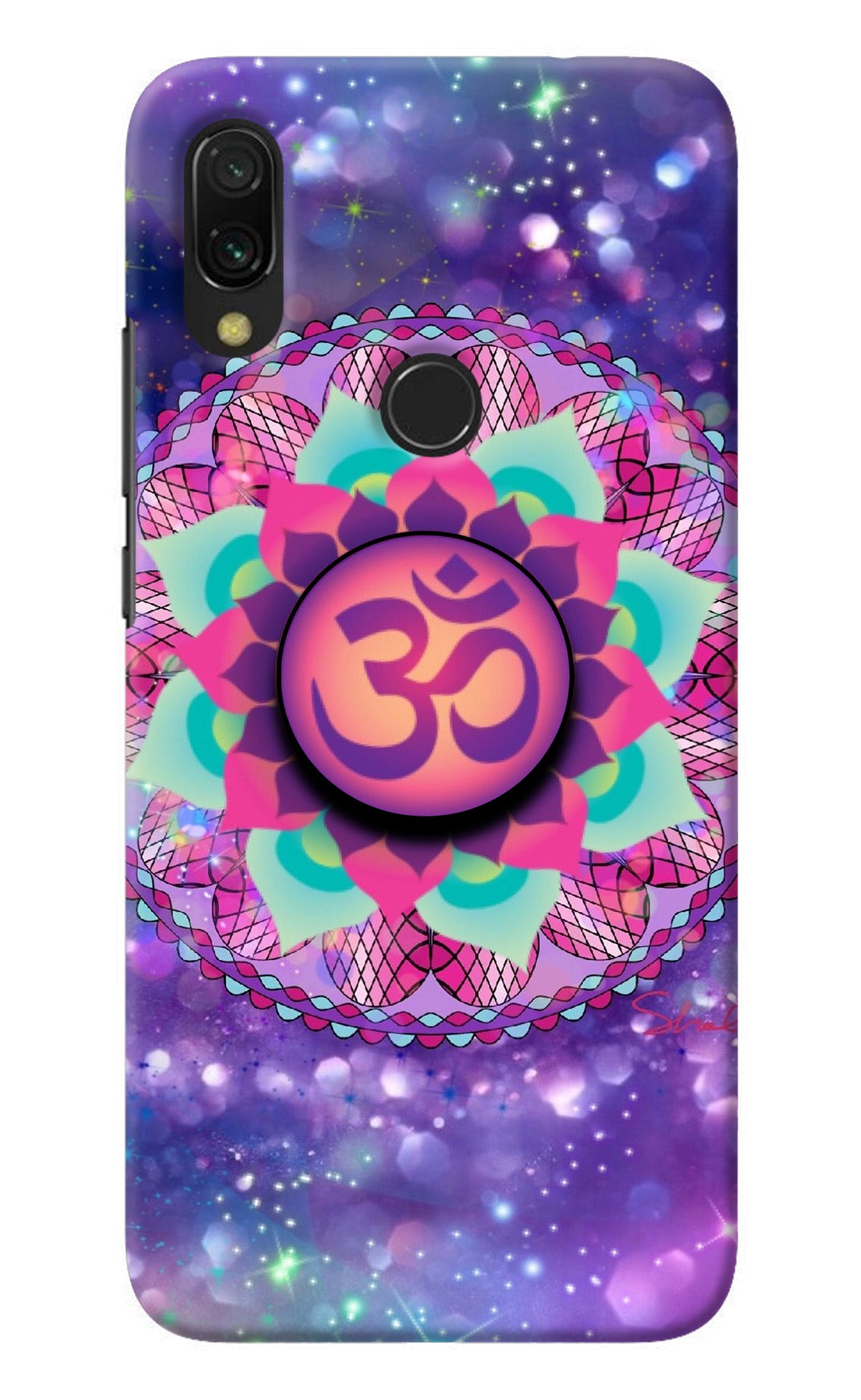 Om Purple Redmi Y3 Pop Case