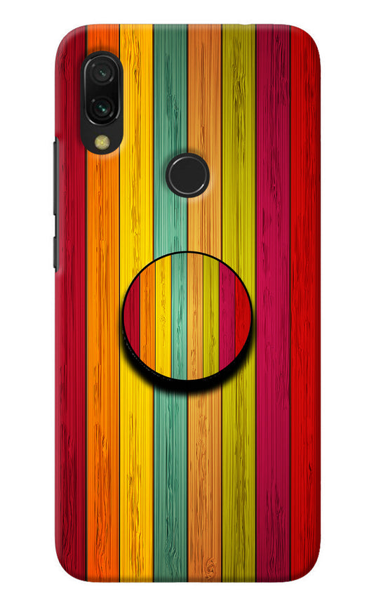 Multicolor Wooden Redmi Y3 Pop Case