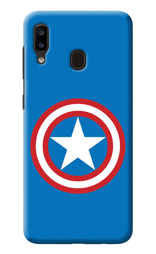 Captain America Logo Samsung A20/M10s Back Cover