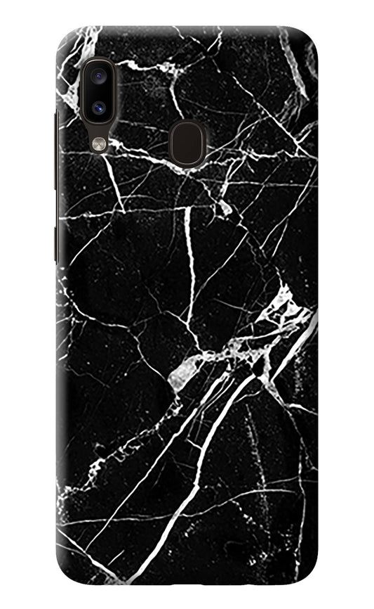 Black Marble Pattern Samsung A20/M10s Back Cover