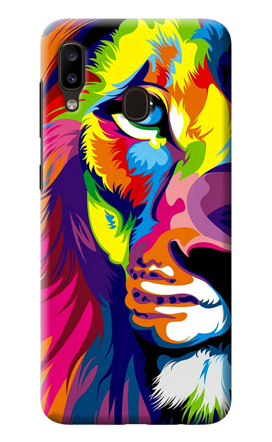 Lion Half Face Samsung A20/M10s Back Cover