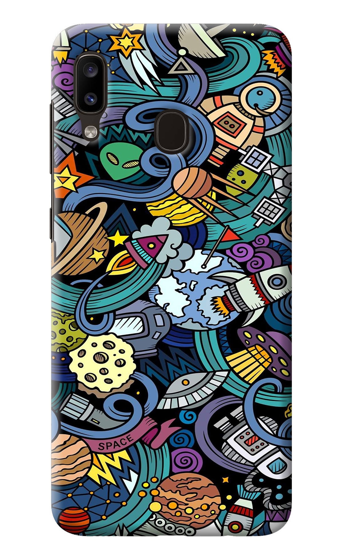Space Abstract Samsung A20/M10s Back Cover