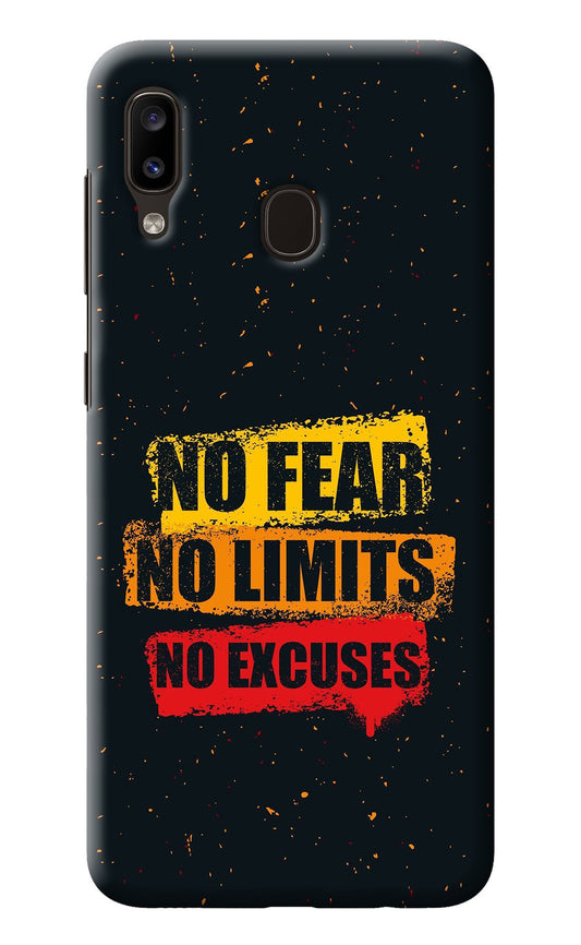 No Fear No Limits No Excuse Samsung A20/M10s Back Cover