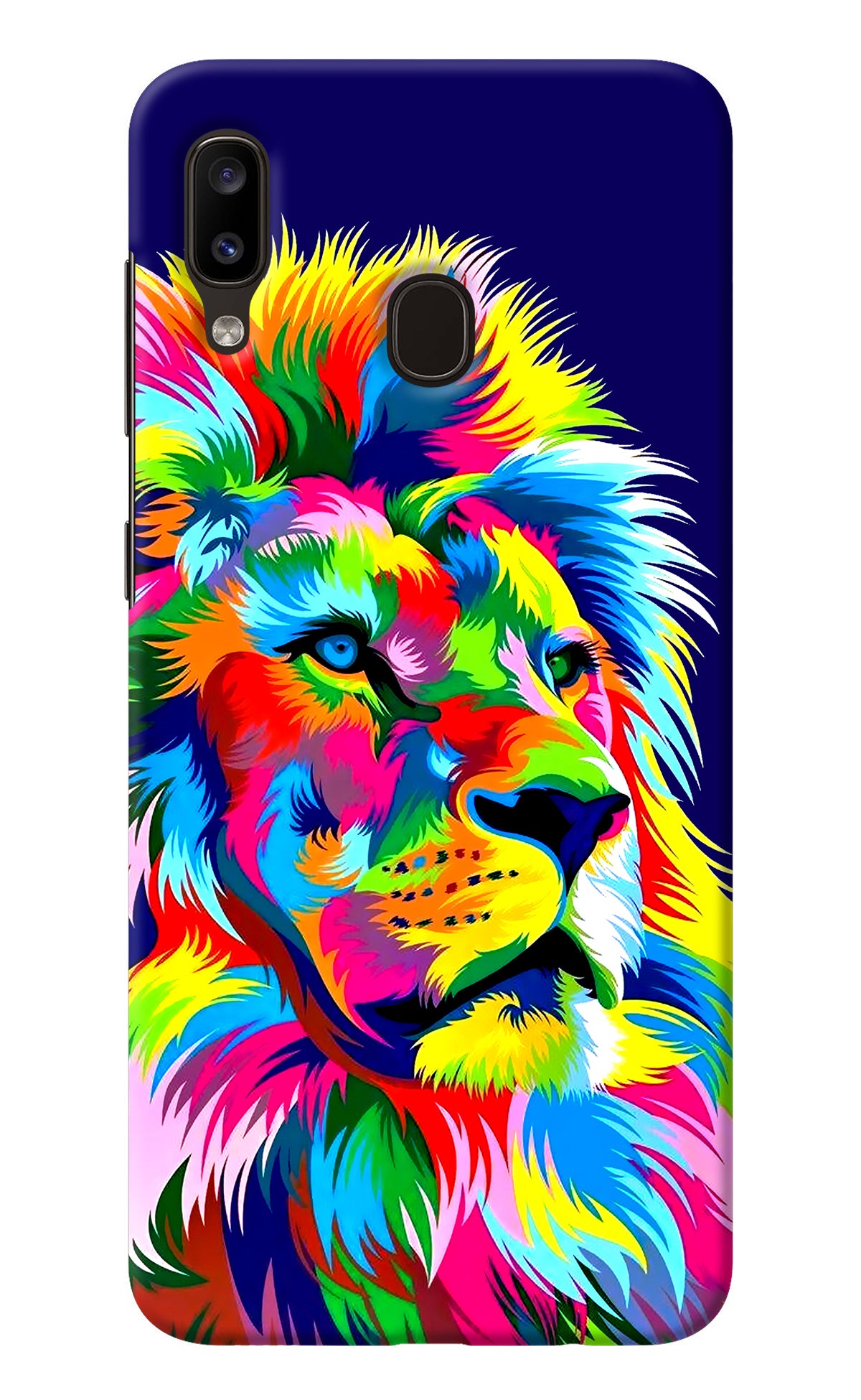 Vector Art Lion Samsung A20/M10s Back Cover