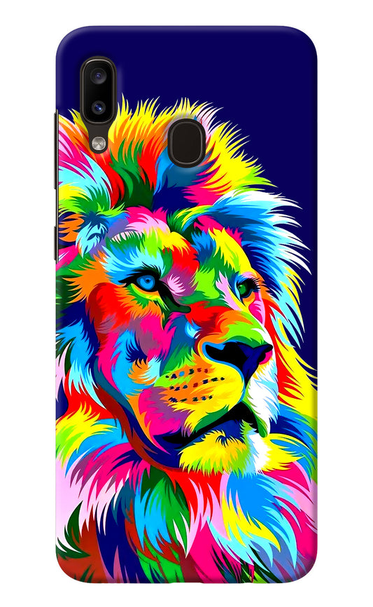 Vector Art Lion Samsung A20/M10s Back Cover