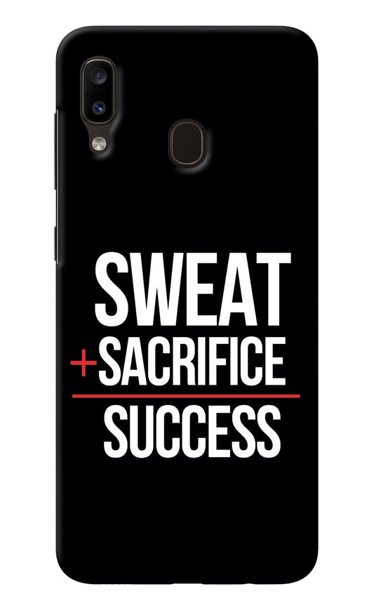 Sweat Sacrifice Success Samsung A20/M10s Back Cover