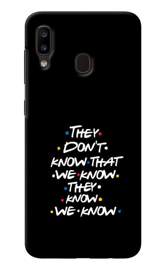 FRIENDS Dialogue Samsung A20/M10s Back Cover