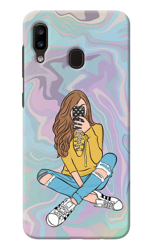 Selfie Girl Samsung A20/M10s Back Cover