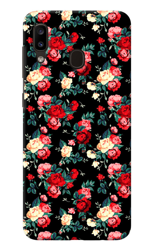 Rose Pattern Samsung A20/M10s Back Cover