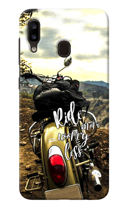 Ride More Worry Less Samsung A20/M10s Back Cover