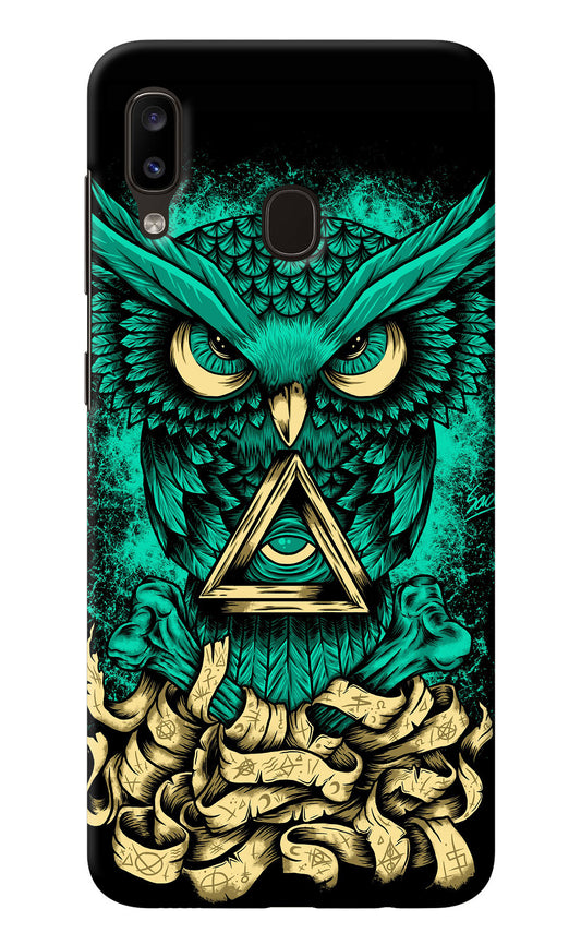 Green Owl Samsung A20/M10s Back Cover