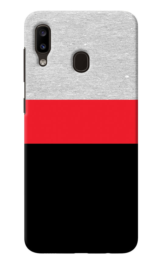 Tri Color Pattern Samsung A20/M10s Back Cover