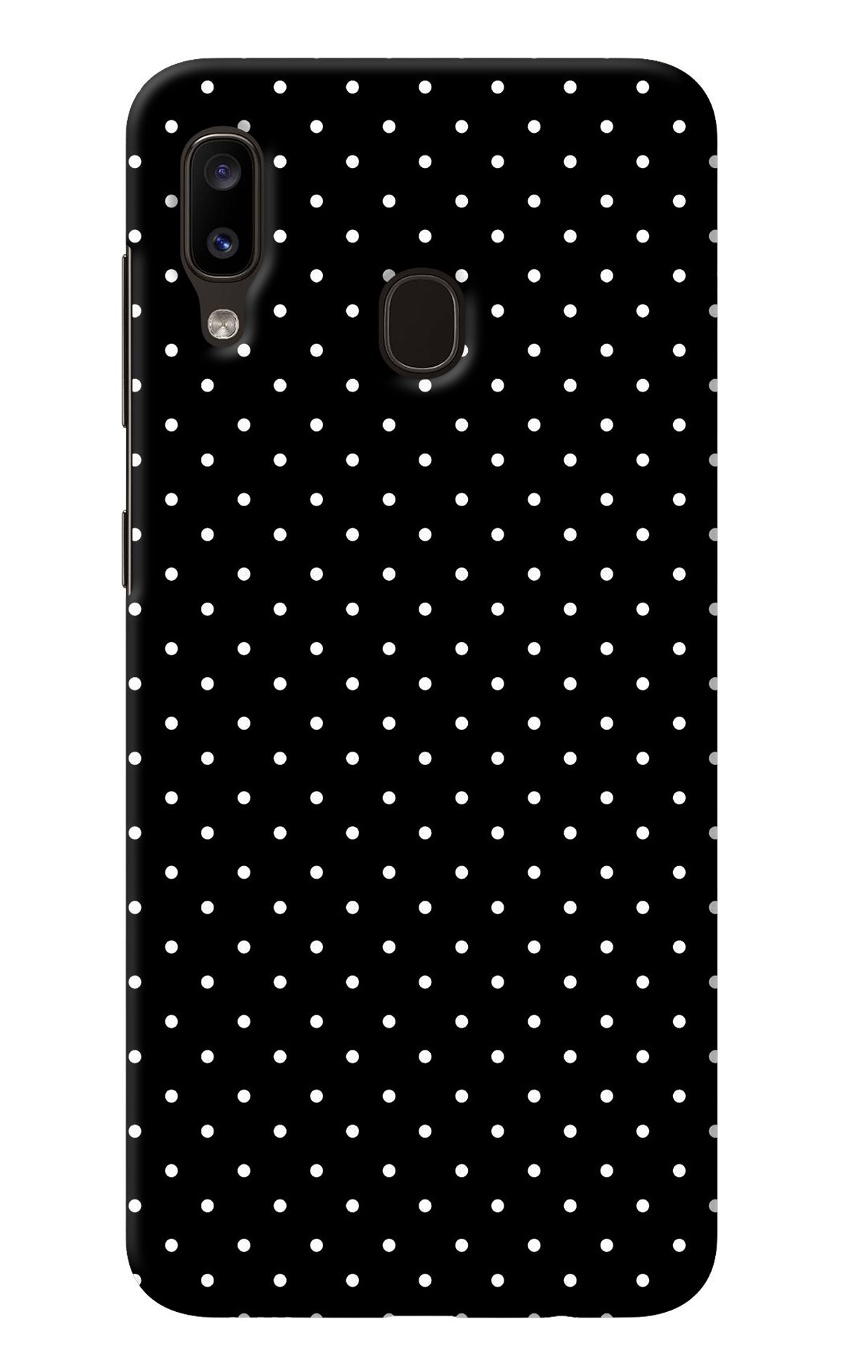 White Dots Samsung A20/M10s Back Cover