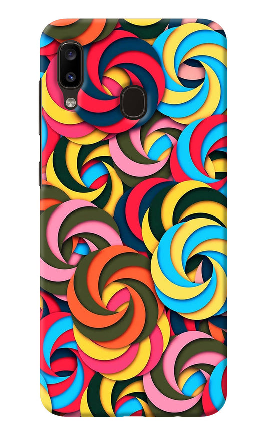 Spiral Pattern Samsung A20/M10s Back Cover