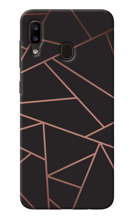 Geometric Pattern Samsung A20/M10s Back Cover