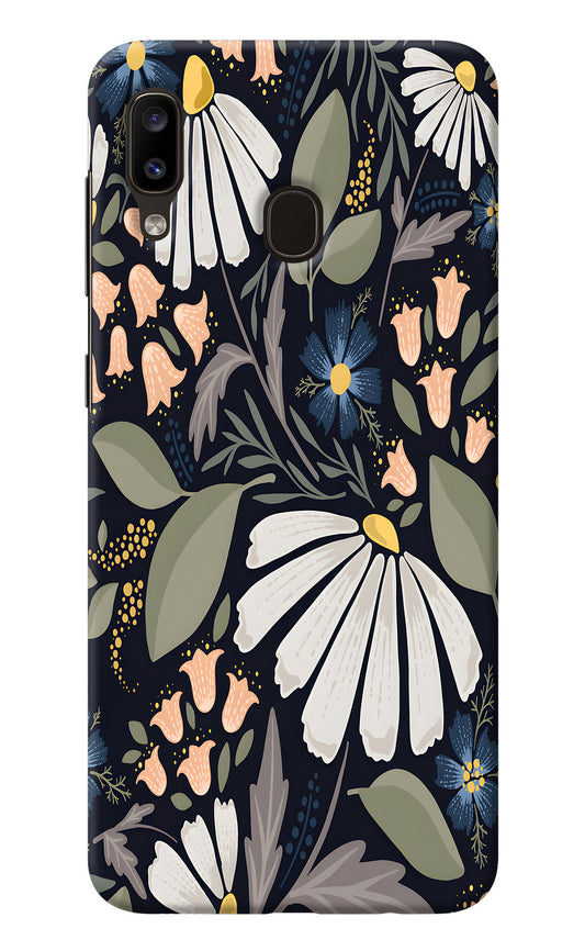 Flowers Art Samsung A20/M10s Back Cover