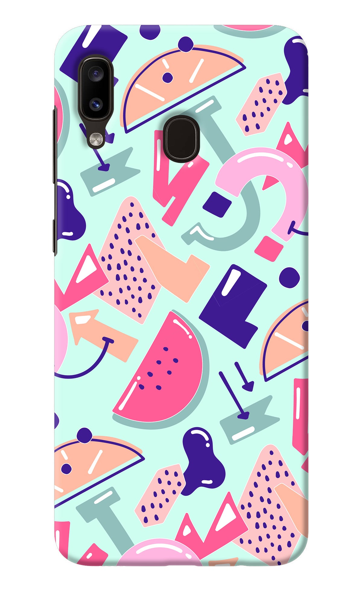 Doodle Pattern Samsung A20/M10s Back Cover