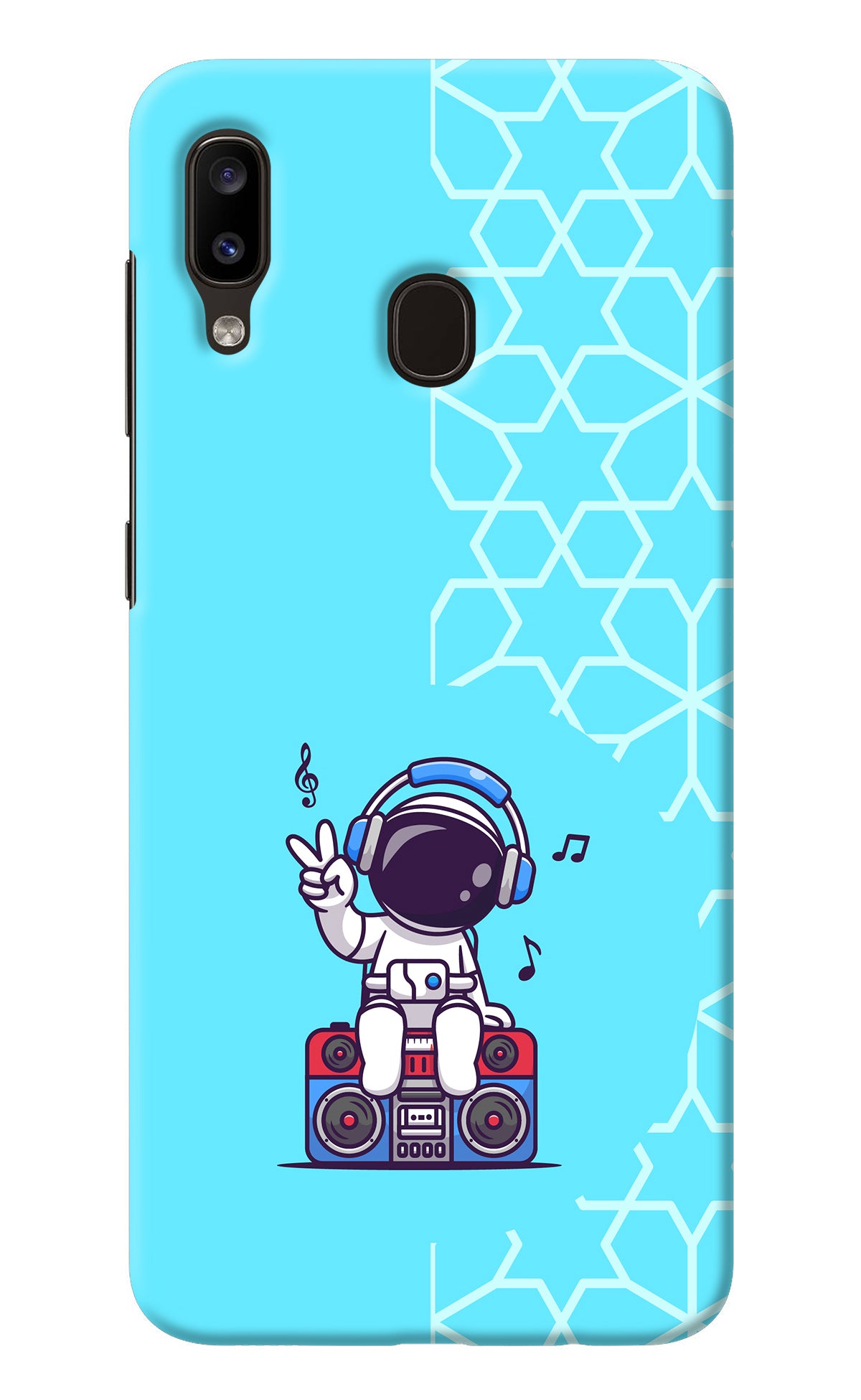 Cute Astronaut Chilling Samsung A20/M10s Back Cover