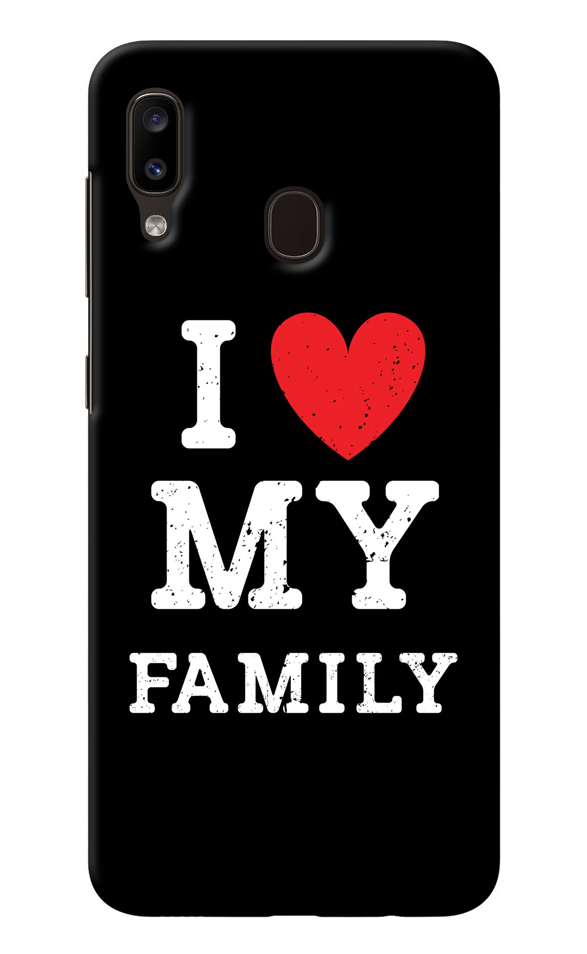 I Love My Family Samsung A20/M10s Back Cover