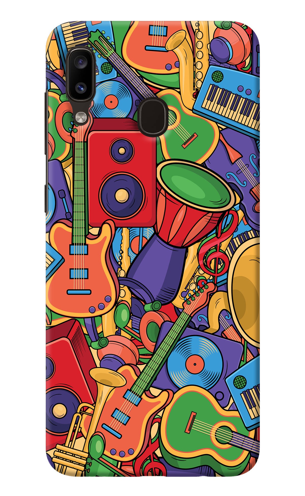 Music Instrument Doodle Samsung A20/M10s Back Cover