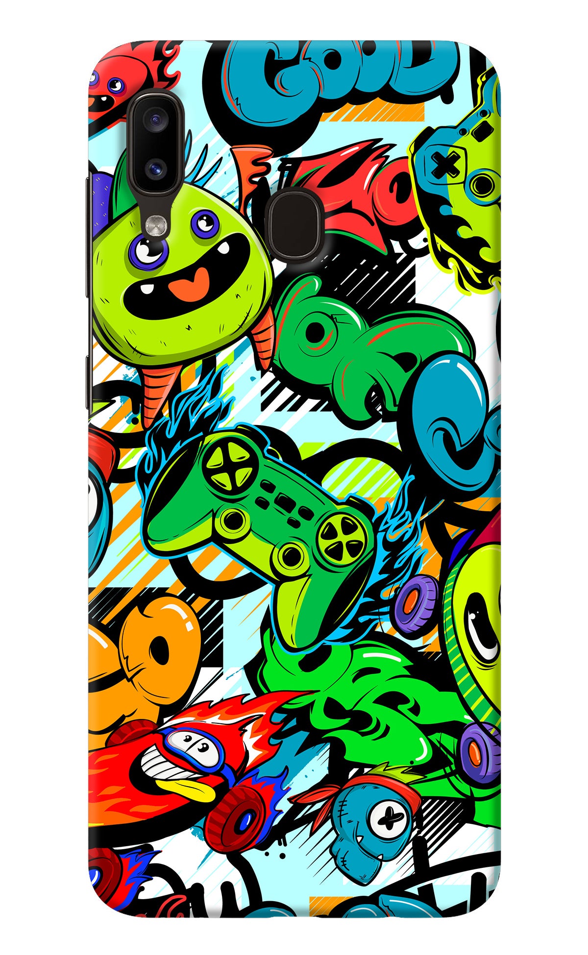 Game Doodle Samsung A20/M10s Back Cover