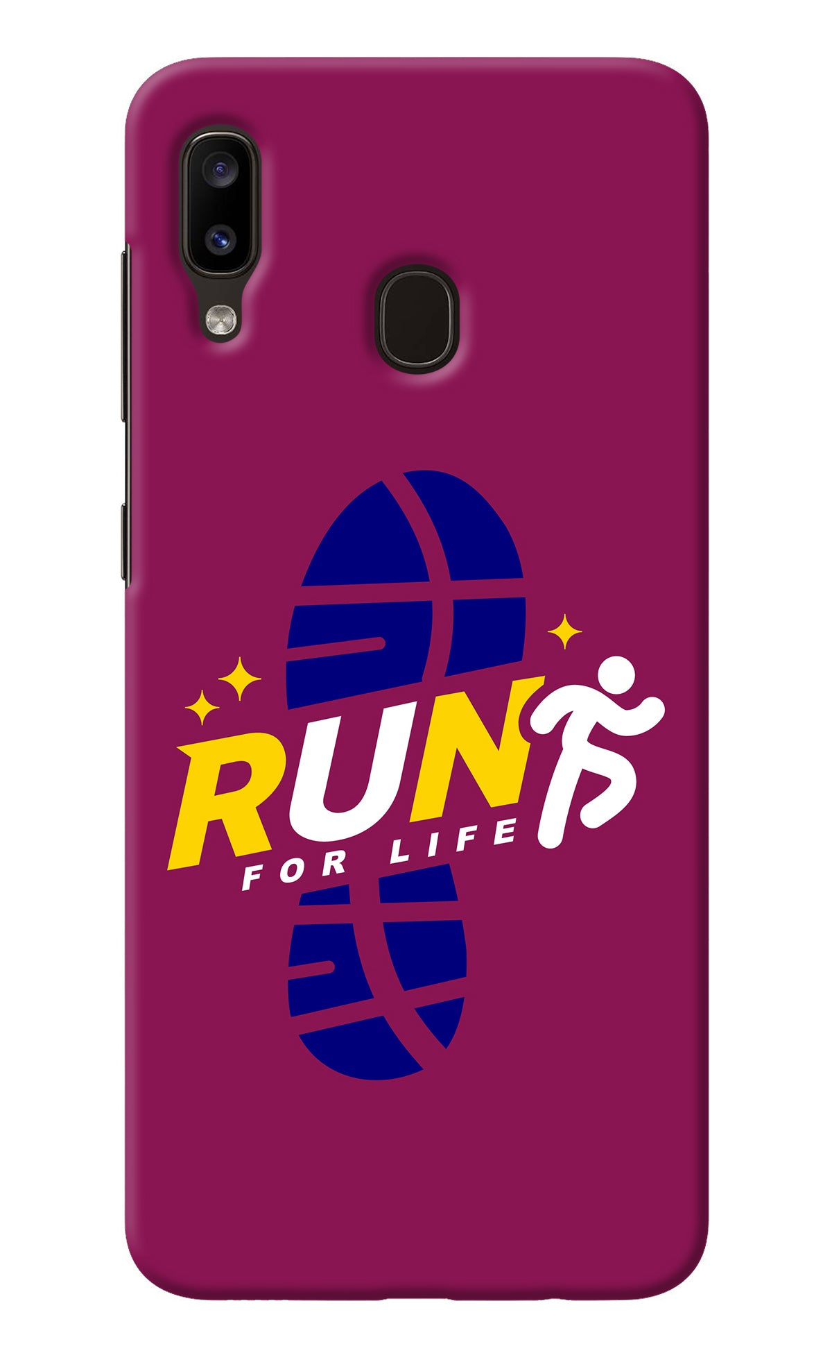 Run for Life Samsung A20/M10s Back Cover