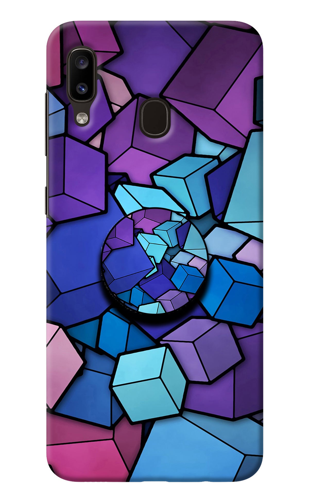 Cubic Abstract Samsung A20/M10s Pop Case