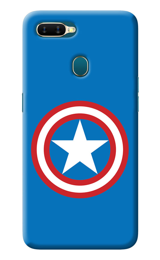 Captain America Logo Oppo A7/A5s/A12 Back Cover