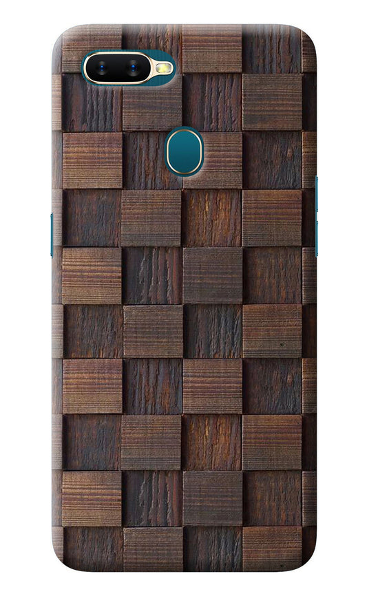Wooden Cube Design Oppo A7/A5s/A12 Back Cover