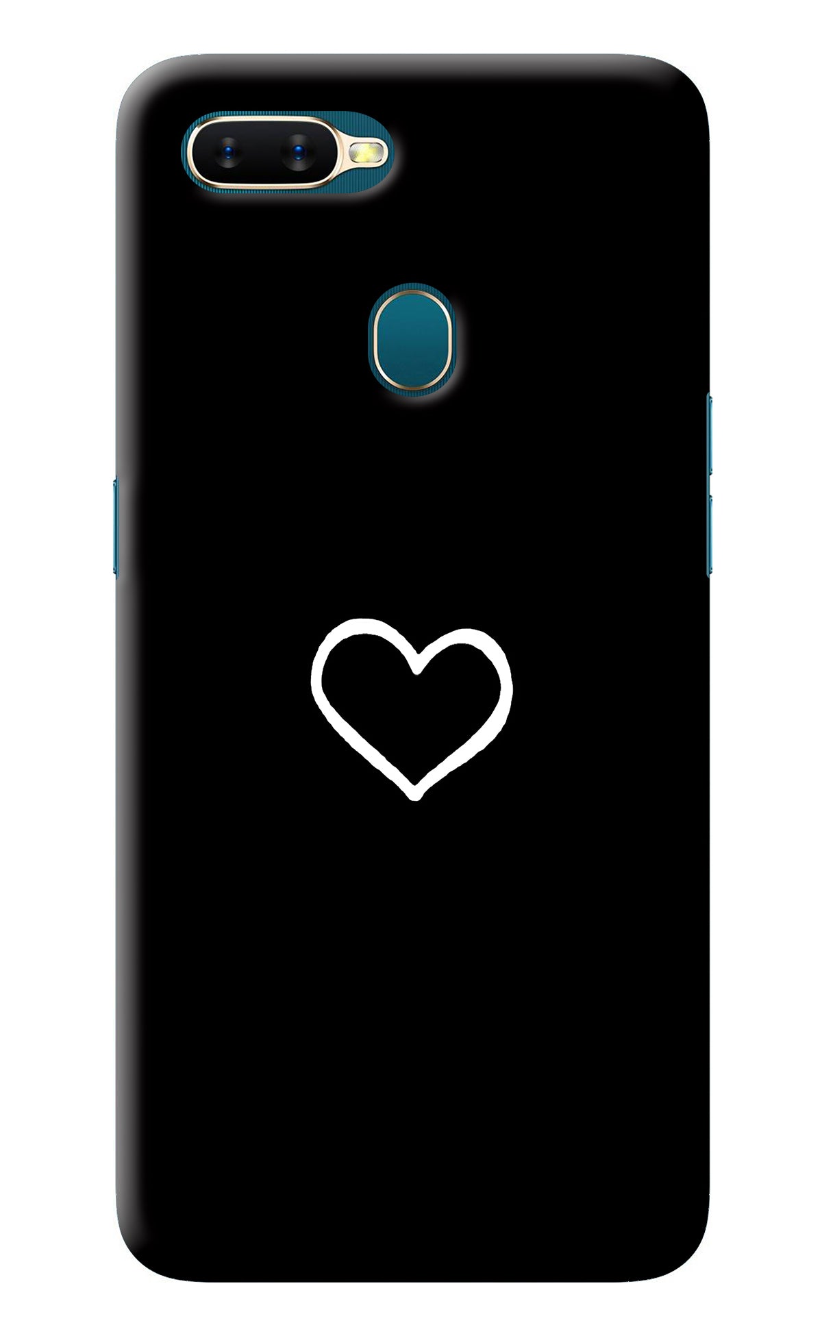 Heart Oppo A7/A5s/A12 Back Cover