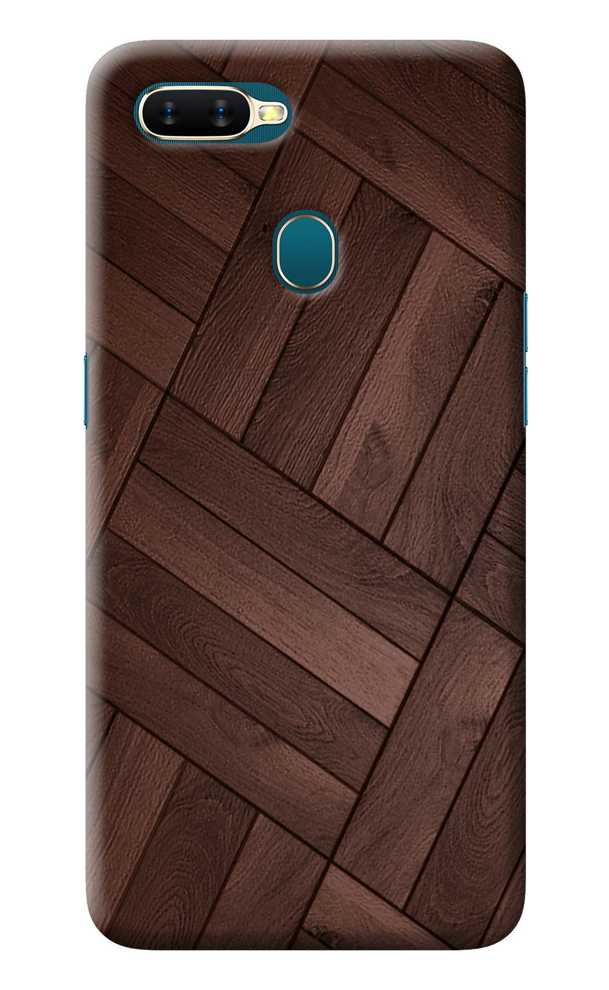 Wooden Texture Design Oppo A7/A5s/A12 Back Cover
