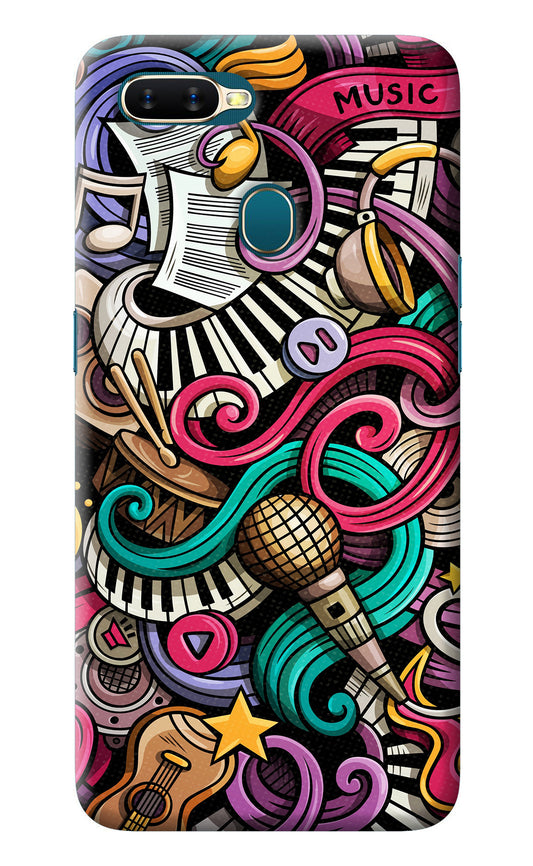 Music Abstract Oppo A7/A5s/A12 Back Cover