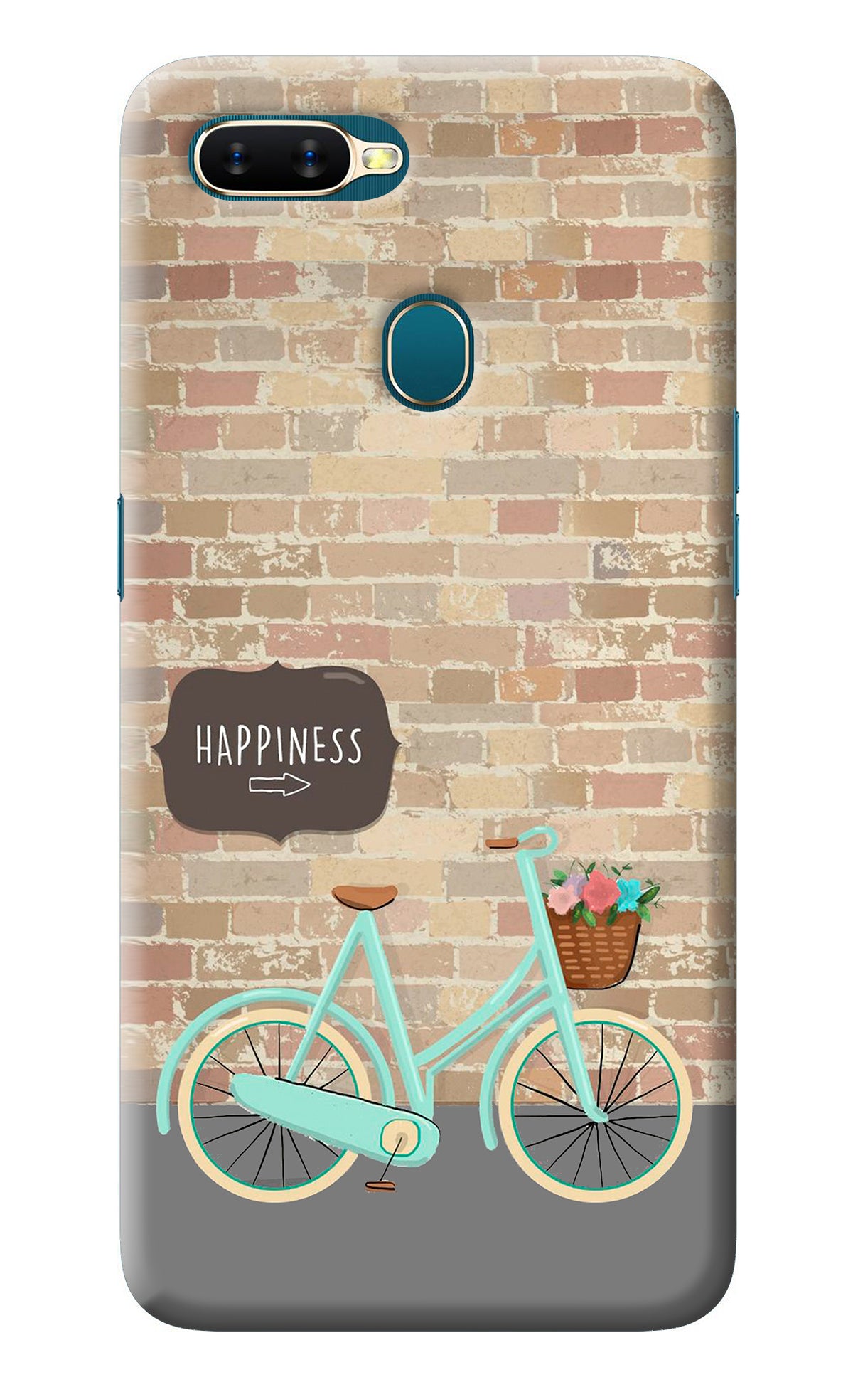 Happiness Artwork Oppo A7/A5s/A12 Back Cover