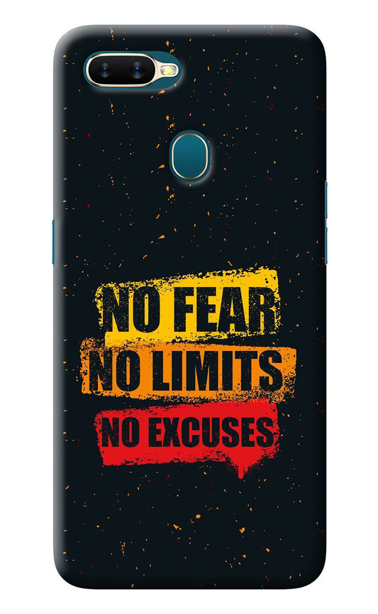 No Fear No Limits No Excuse Oppo A7/A5s/A12 Back Cover