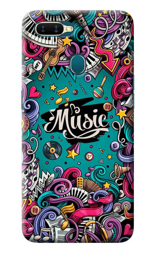 Music Graffiti Oppo A7/A5s/A12 Back Cover