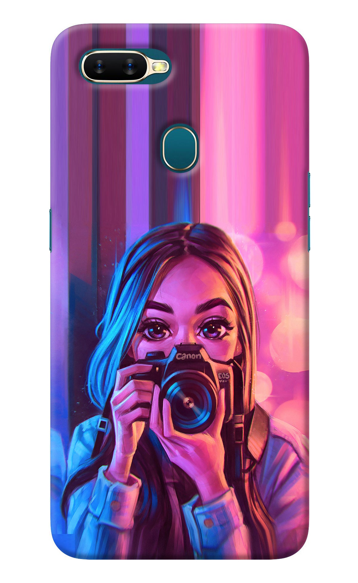 Girl Photographer Oppo A7/A5s/A12 Back Cover