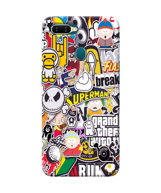 Sticker Bomb Oppo A7/A5s/A12 Back Cover