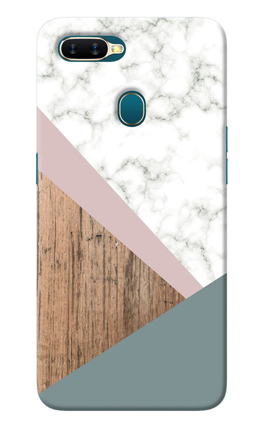 Marble wood Abstract Oppo A7/A5s/A12 Back Cover