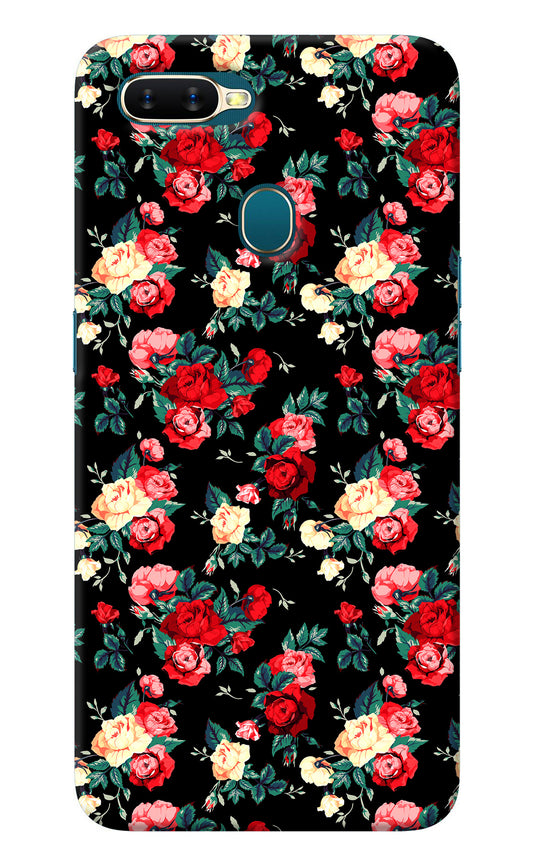 Rose Pattern Oppo A7/A5s/A12 Back Cover
