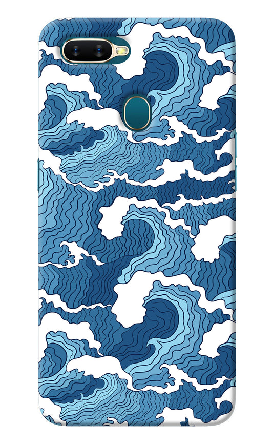 Blue Waves Oppo A7/A5s/A12 Back Cover