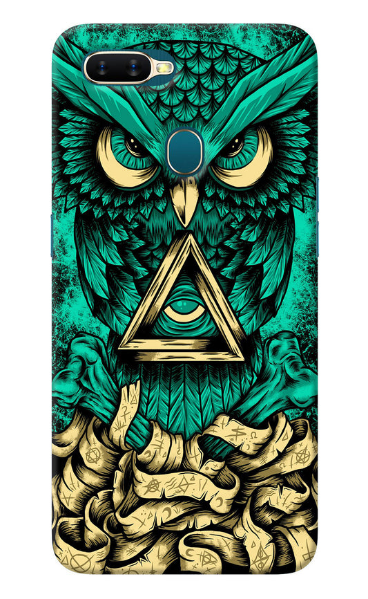 Green Owl Oppo A7/A5s/A12 Back Cover