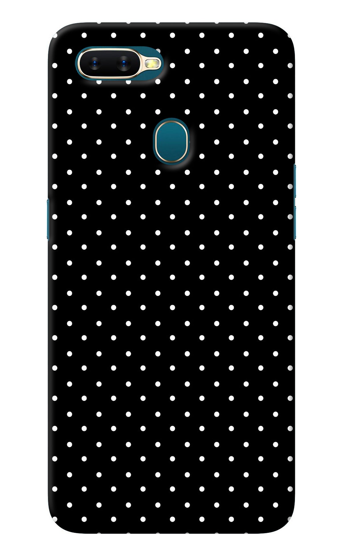 White Dots Oppo A7/A5s/A12 Back Cover