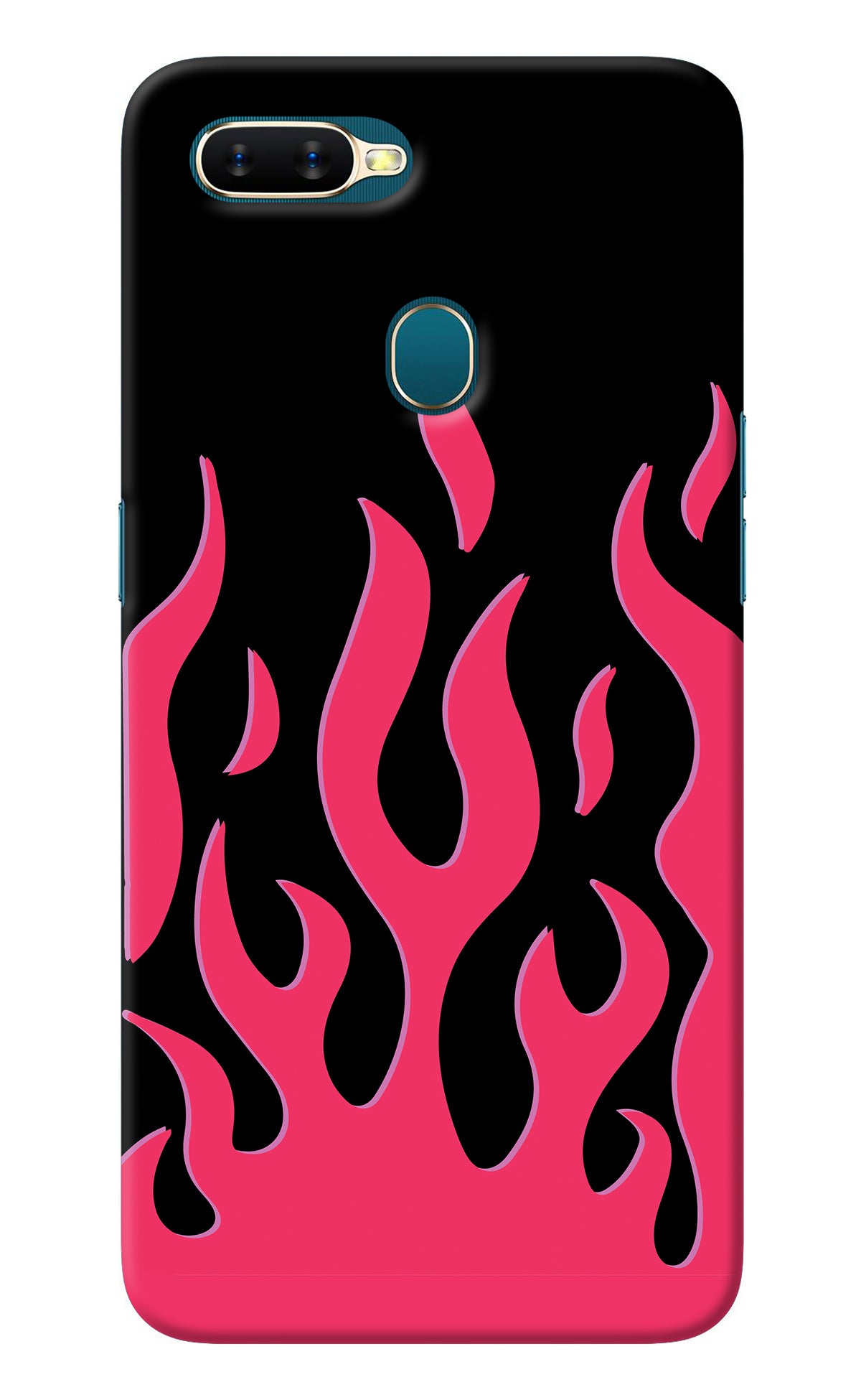 Fire Flames Oppo A7/A5s/A12 Back Cover