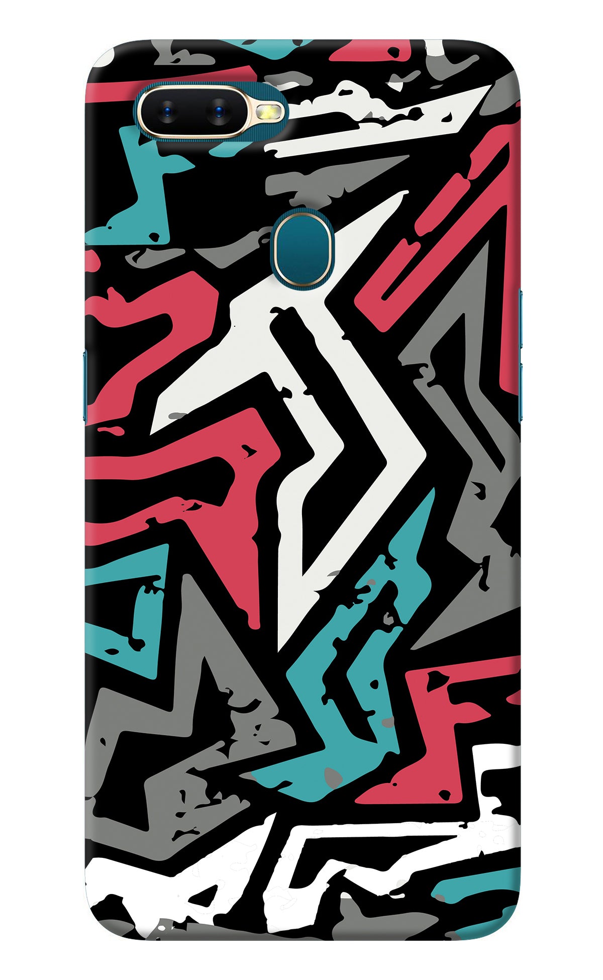 Geometric Graffiti Oppo A7/A5s/A12 Back Cover