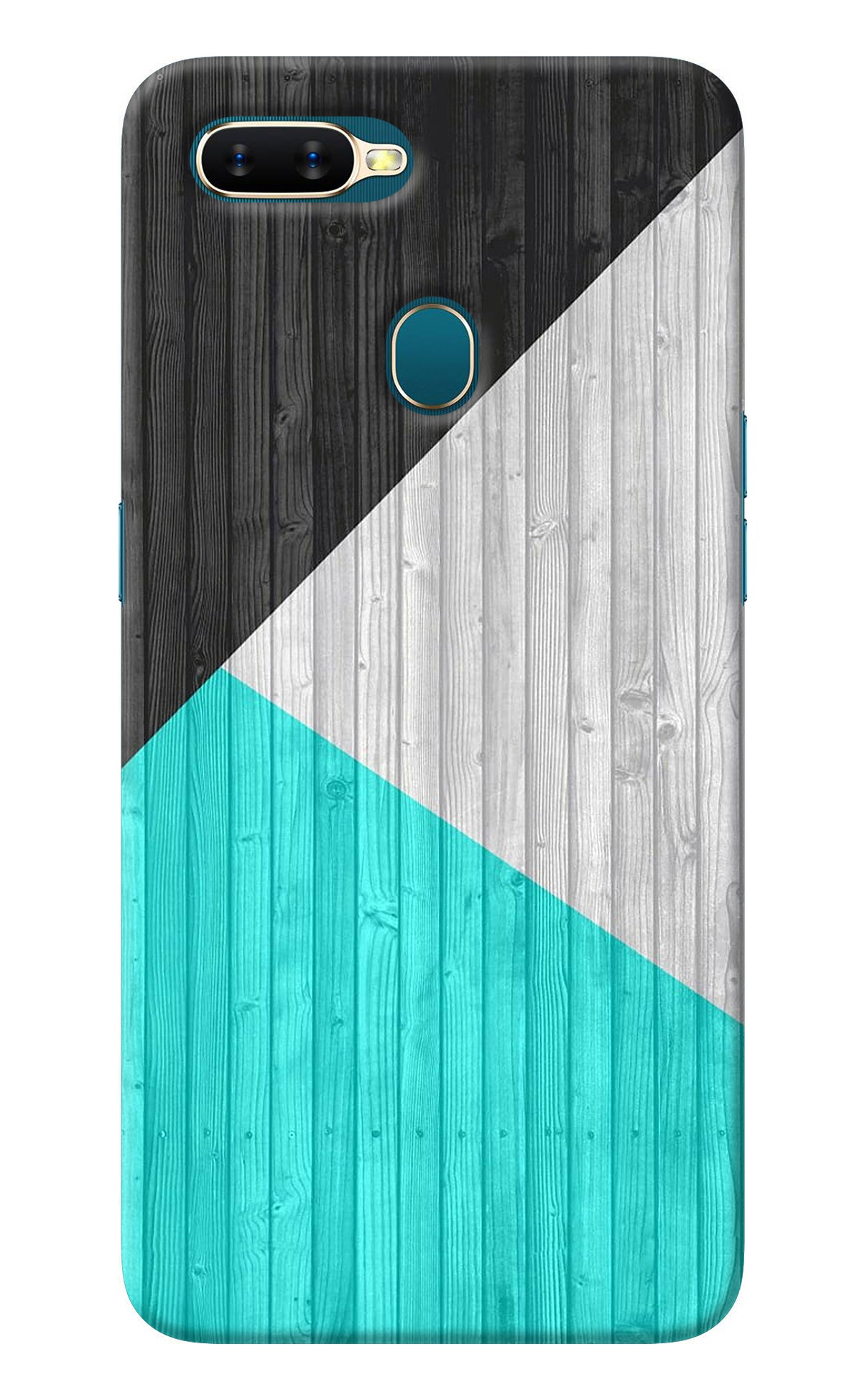 Wooden Abstract Oppo A7/A5s/A12 Back Cover