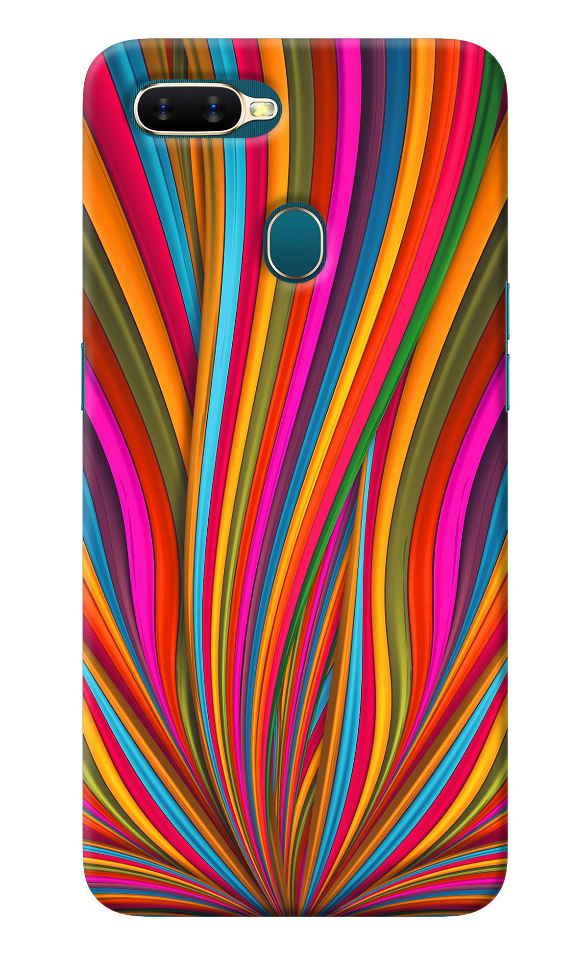 Trippy Wavy Oppo A7/A5s/A12 Back Cover