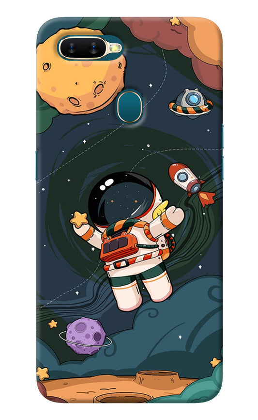 Cartoon Astronaut Oppo A7/A5s/A12 Back Cover