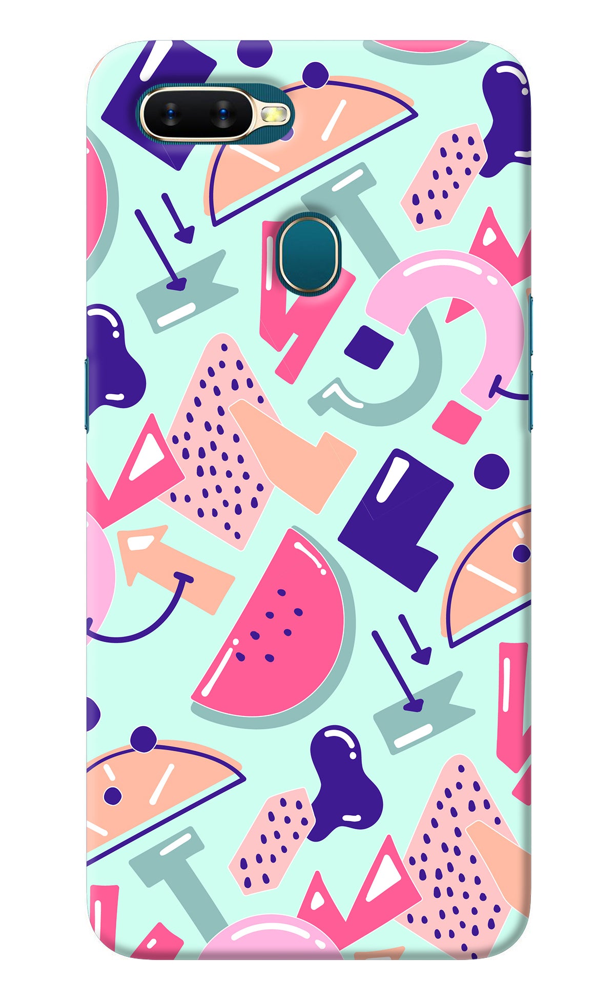 Doodle Pattern Oppo A7/A5s/A12 Back Cover