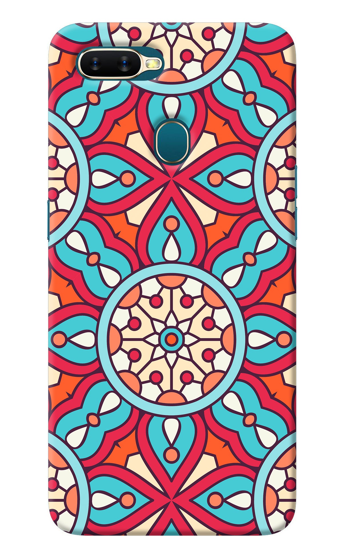 Mandala Geometric Oppo A7/A5s/A12 Back Cover