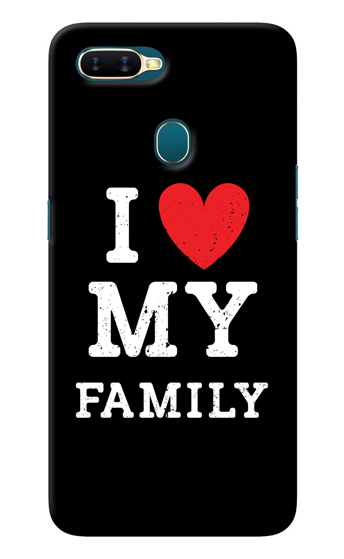 I Love My Family Oppo A7/A5s/A12 Back Cover